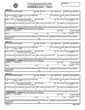 New York International Registration Plan Form