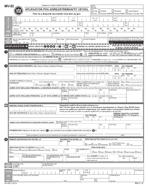 New York Vehicle Registration and Title Application