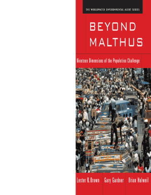 Beyond Malthus Order Form