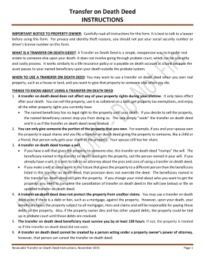 Transfer on Death Deed