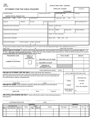 New York Attorney for the Child Voucher