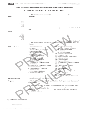 Contract for Sale of Real Estate
