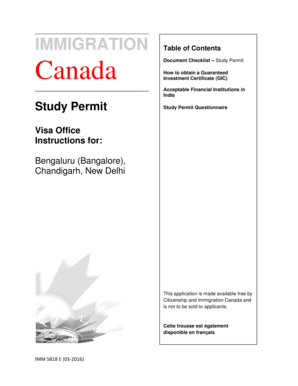 Canada Study Permit Application Checklist