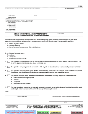 California Surrogate Parent Appointment Form