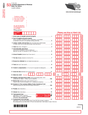Louisiana Sales Tax Return R-1029