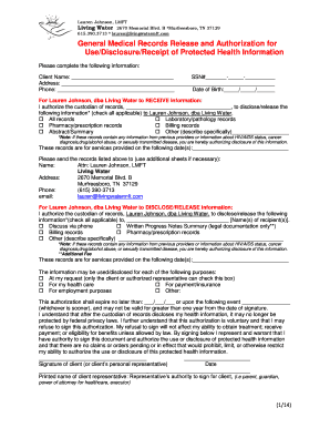 Medical Records Release Authorization