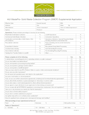 Waste Management Insurance Application