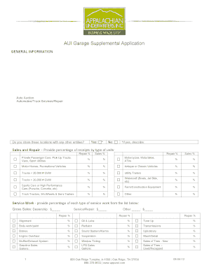Auto Dealer Insurance Application