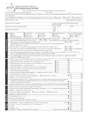 Missouri Fiduciary Income Tax Return