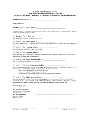 Rational Functions Graphing Template