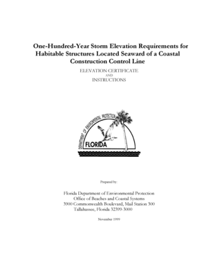 Florida CCCL Elevation Certificate
