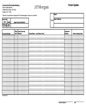 Commercial Real Estate Tenant Lease Update