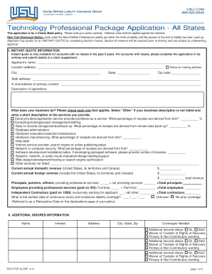 Technology Professional Package Application