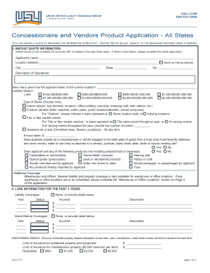 Concessionaire and Vendor Product Application