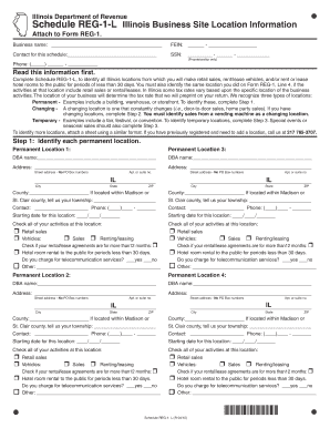 Illinois Business Site Location Information Form