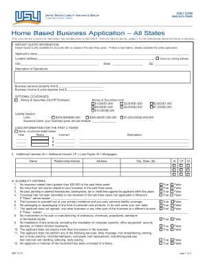 Home Based Business Application