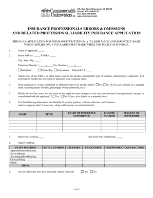US Risk Insurance Application