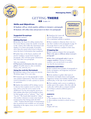 Pictograph Activity Worksheet