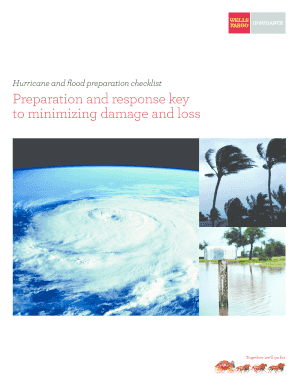 Hurricane and Flood Preparation Checklist