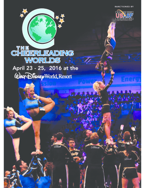 The Cheerleading Worlds Registration Form