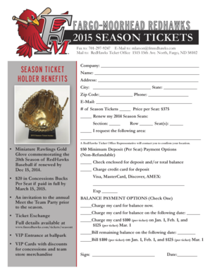 Fargo-Moorhead RedHawks 2015 Season Tickets