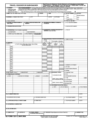 US Federal Travel Voucher Form