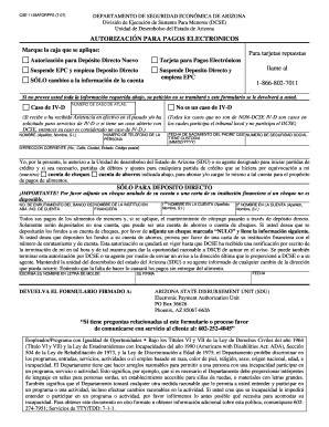 AUTORIZACIÓN PARA PAGOS ELECTRONICOS