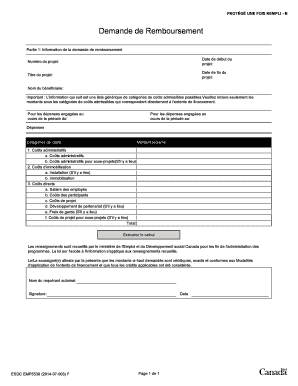 Demande de Remboursement
