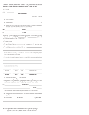 Illinois Small Estate Affidavit
