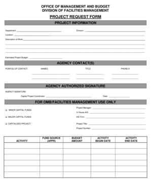 Project Request Form