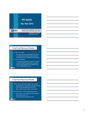 IRS Trust Fund Recovery Penalty and Form 1023-EZ Guide