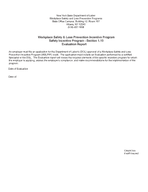 New York Workplace Safety Incentive Program Evaluation Report