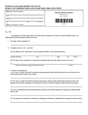 Pennsylvania Annual Benefit Report