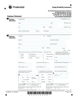 Group Disability Insurance Claim Form