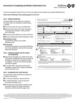 Member Authorization Form