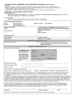 SAIF Corporation Electronic Payment Authorization