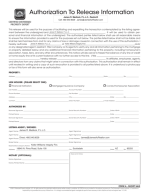 Authorization To Release Information