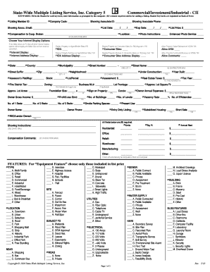 Commercial Property Listing Form