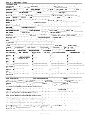 Multi-Family Property Listing Form