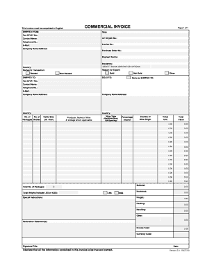 Commercial Invoice