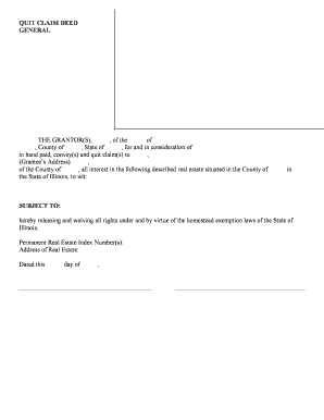 Illinois Quit Claim Deed