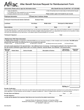 Aflac FSA Reimbursement Form