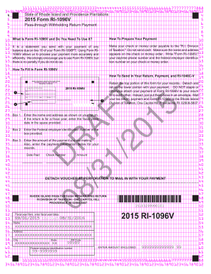 Rhode Island Pass-Through Withholding Return Payment Form