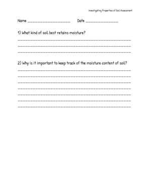 Soil Assessment Form