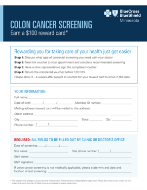 Colon Cancer Screening Voucher