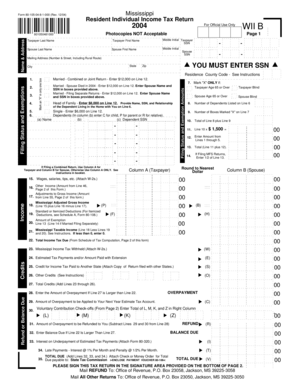 Mississippi Resident Individual Income Tax Return