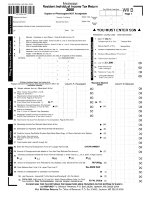 Mississippi Resident Individual Income Tax Return