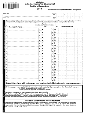 Mississippi Form 80-491-10-8-1-000
