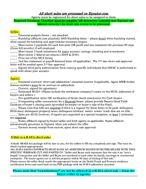 GMAC Hardship Affidavit Form