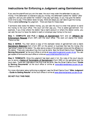 Ontario Garnishment Notice Form 20E